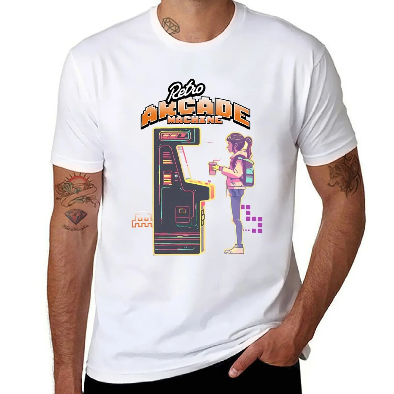 

More than Images: Arcade Digital Art with Soul and Emotion T-Shirt anime t shirts oversize t shirts cotton 100% T-Shirt