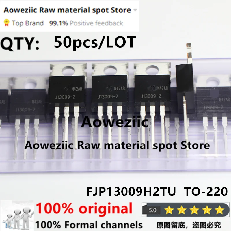 

Aoweziic 2022+ 50pcs 100% New Imported Original FJP13009H2TU FJP13009H2 E13009-2 J13009-2 TO-220 Switching Transistor 12A 400V