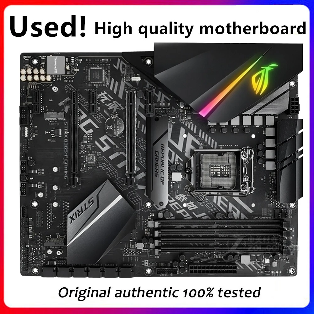 For Asus ROG STRIX B365-F GAMING  Original Used Desktop Intel B365 B365M DDR4 Motherboard LGA 1151  i7/i5/i3 USB3.0 SATA3