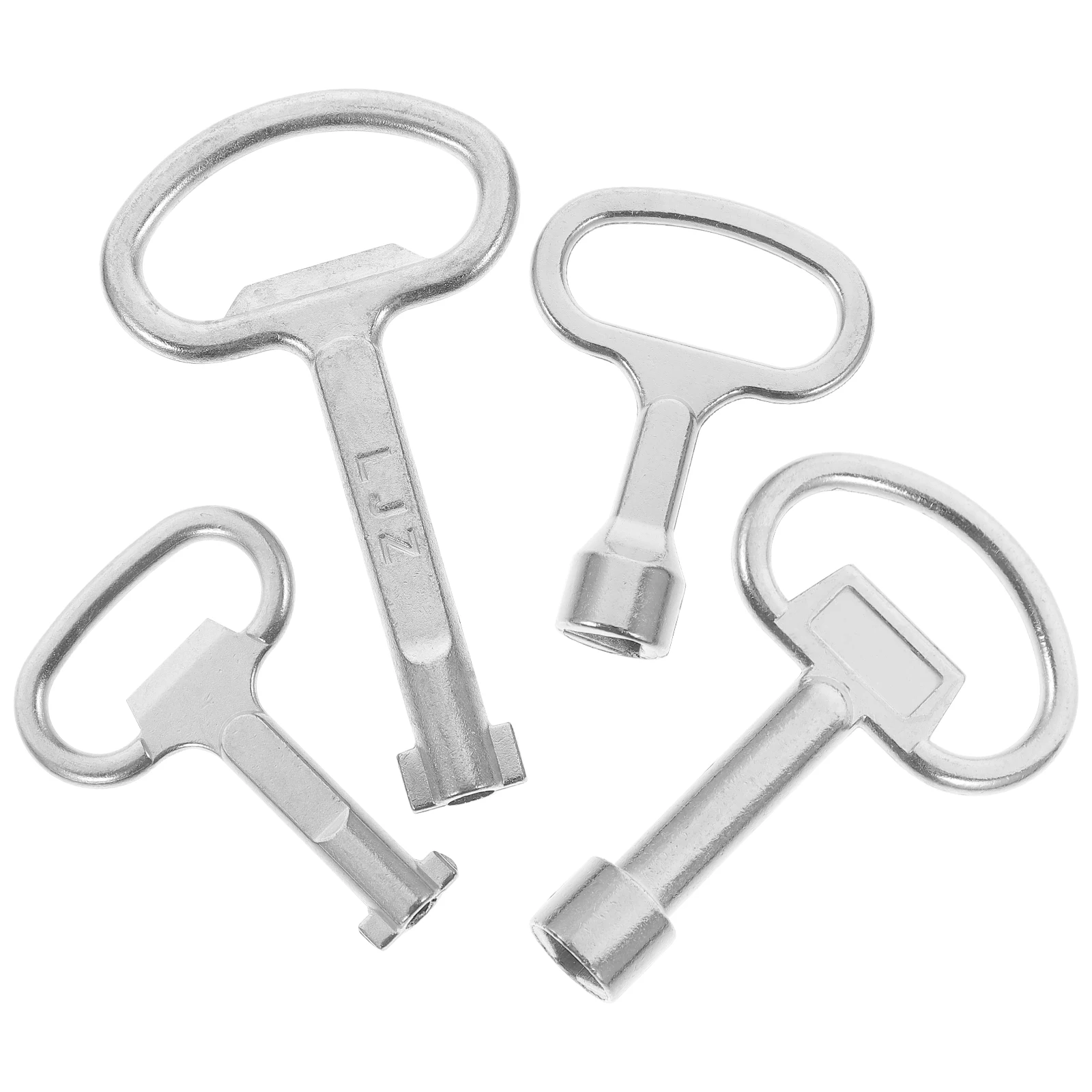 

4pcs Zinc Alloy Utility Set Compact Lightweight Durable Faucet Cabinet Electrical Use Triangle Plumber Key Spanner