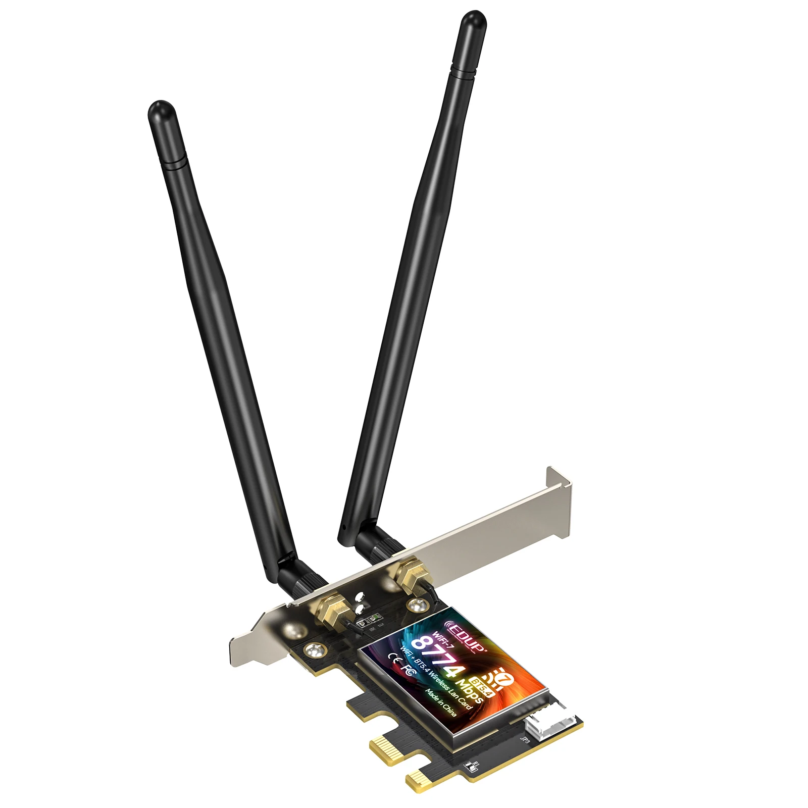 Imagem -04 - Edup-placa de Rede 8774mbps Wifi Bluetooth 5.4 2.4 6ghz Adaptador sem Fio Be200 Pcie Melhor Que Ax210 6e