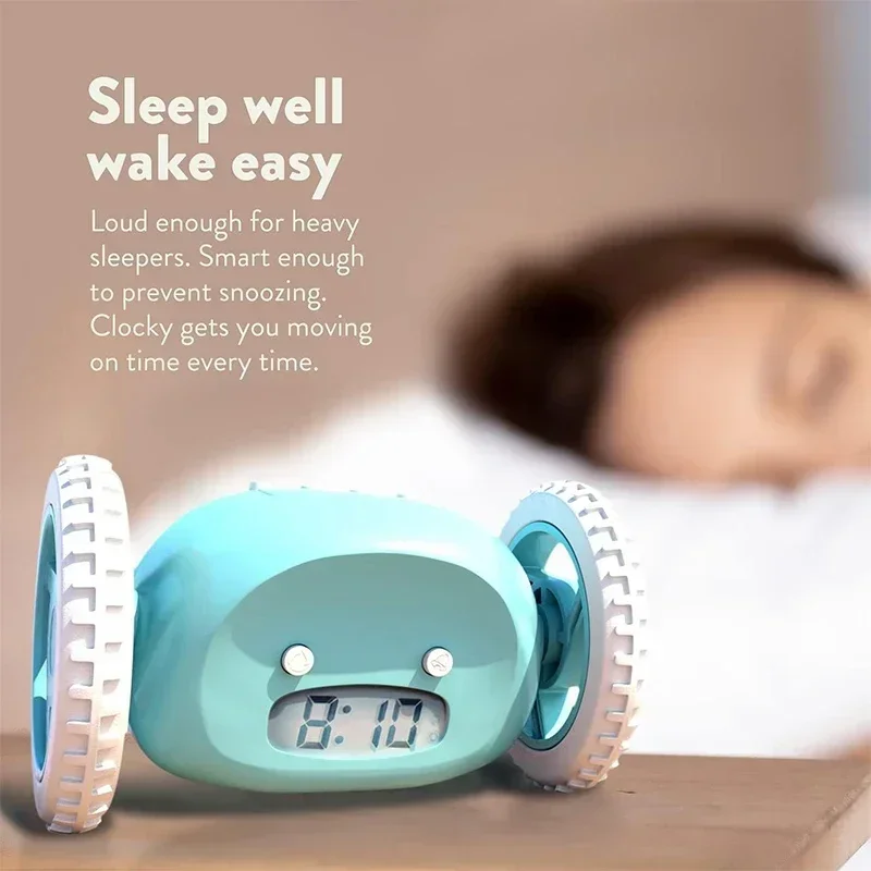 CLOCKY Alarm Clock on Wheels - The Annoying Solution to Oversleeping