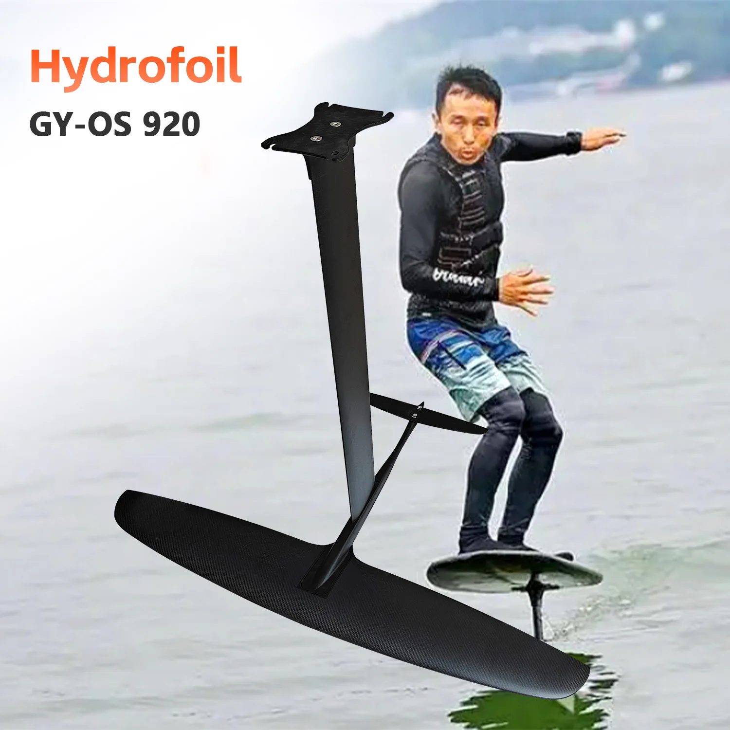 AXIS920 Unisex Ultra-Light Hydrofoil Carbon Fiber Mast 76/90cm Surfboard Ocean Waters General Water Sports Electronic Surf