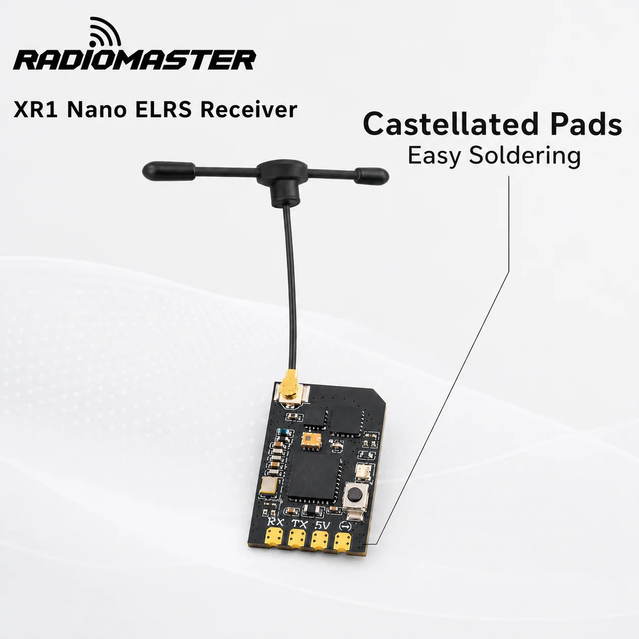Original RadioMaster XR1 ELRS Receiver Dual Band 2.4GHz 900MHz LR1121 K1000Hz WiFi CRSF for 5 Inch FPV Drone RP1 EP1 Alternative