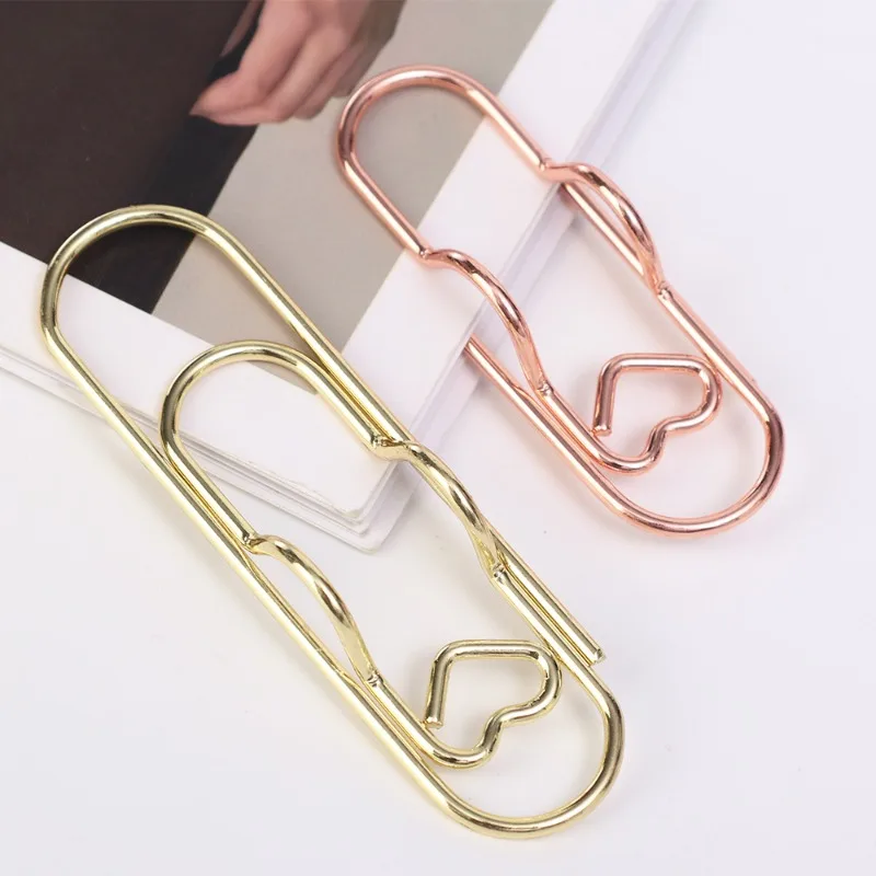 5PCS Multi-functional Metal Pen Clips Portable Paper Clip Pen Holders Clips School Learning Supplies Stationery Notebook Picture