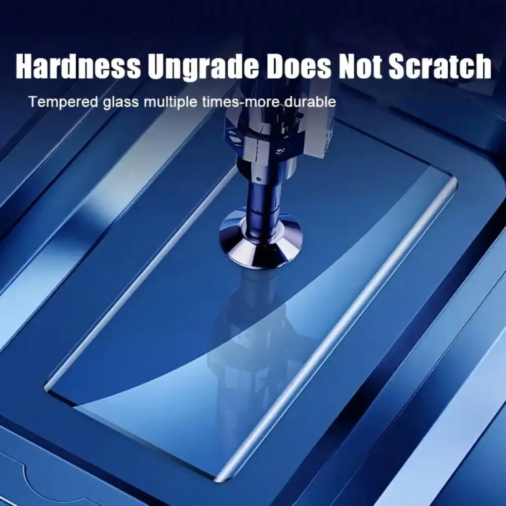 4 قطع واقي شاشة منحني من الزجاج المقسى عالي الدقة متوافق مع هاتف Samsung Galaxy S25 Ultra S24 S23 S22 Ultra S21+ S20