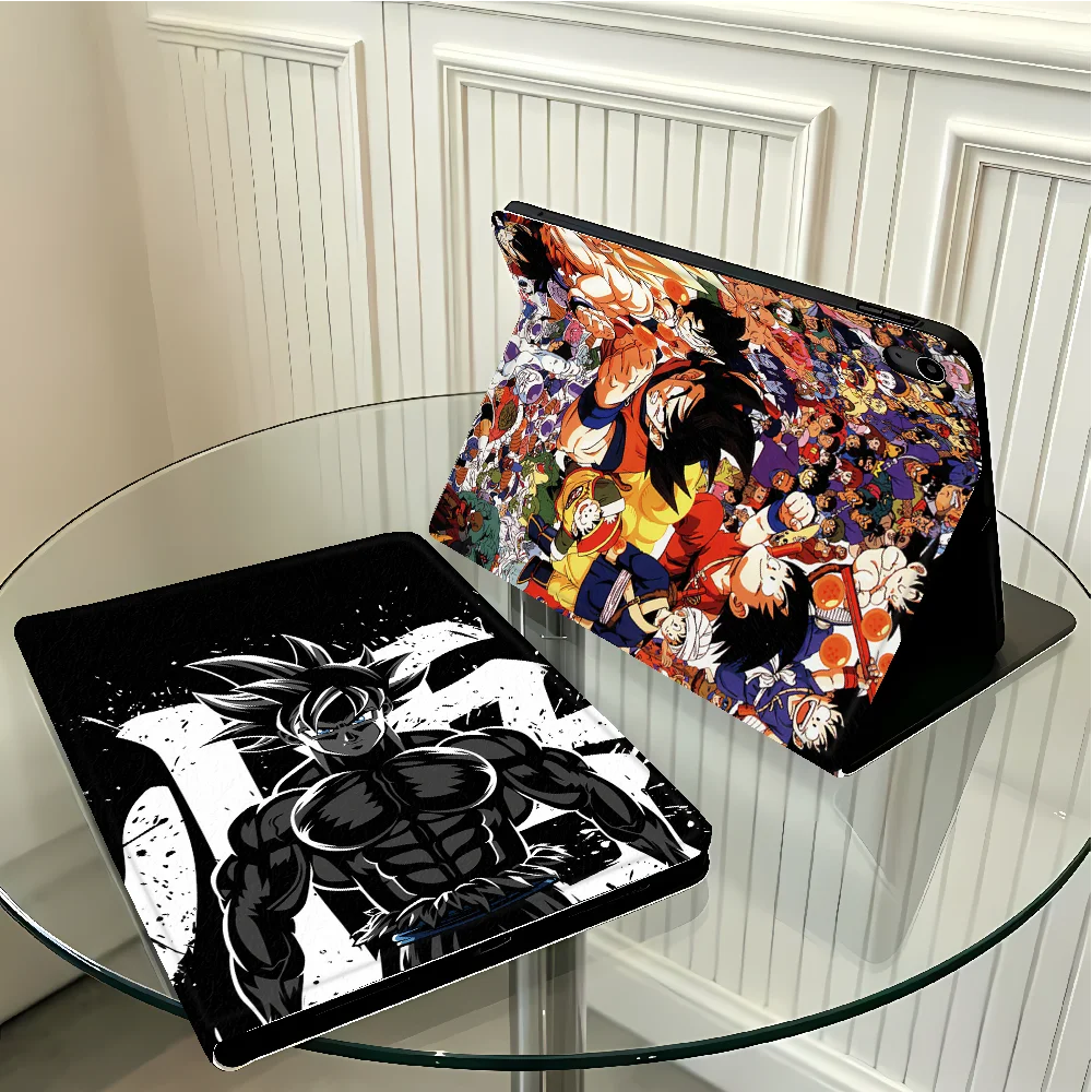 D-Dragon Balls Gokus with Pencil Slot Case for Samsung Galaxy Tab A8 S10FE S9+ S10 Lite S10 Plus A9Plus A11 A7 Lite S11 S9 FE S7