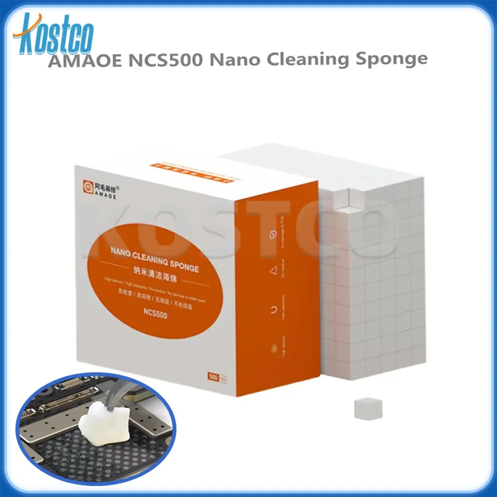 Amaoe NCS500 Nano Cleaning Sponge For Mobile Phones Screen Chip Frame Camera Welding Oil Glue High Density Sponge Eraser