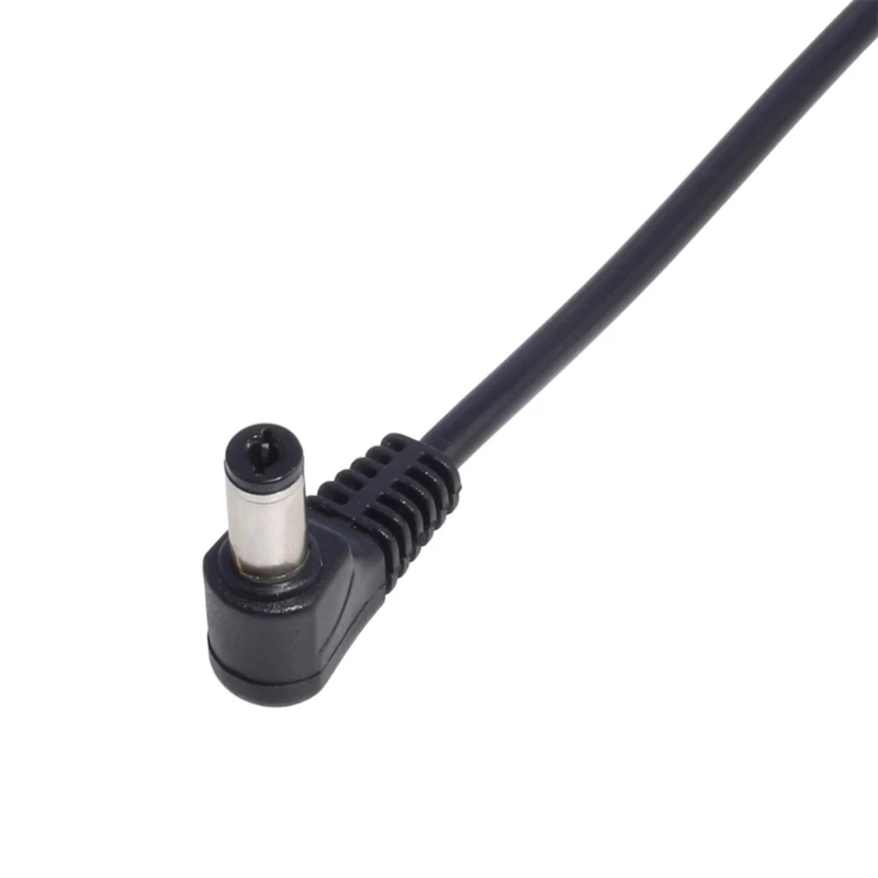 DC Power 1 Female to 2 Angled Male Way Splitter Adapter Connector Plug Cable 5.5mmx2.1mm 12V For CCTV Camera LED Strip