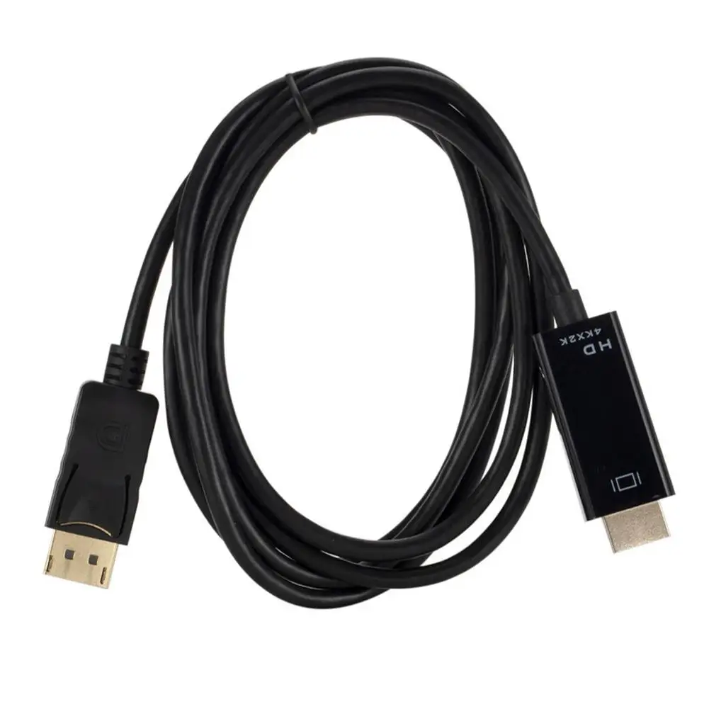 DP to HDMI Cable Basics DisplayPort to HDMI Display Cable High Speed Cord for Monitor Projector Desktop Full HD 1080P Adapter