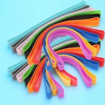 20 قطعة أربطة مرنة من السيليكون الملون أشرطة مرنة لتجليد الكتب صندوق بينتو صندوق القلم تثبيت عملي #6