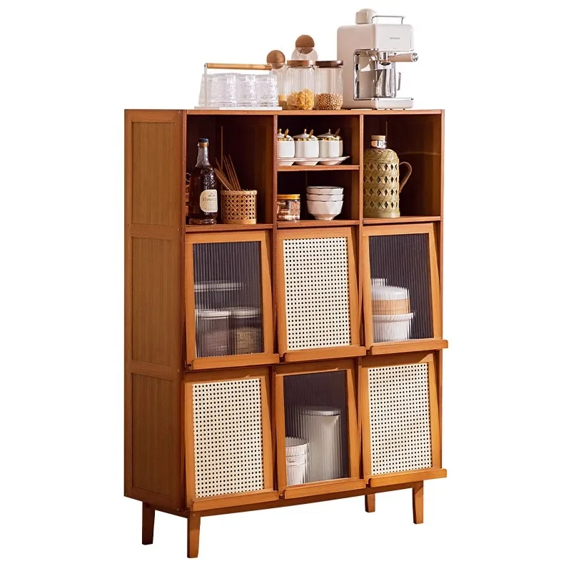 

Kitchen Shelf Finishing Rack Seasoning Rack Kitchen Supplies Household Shelf Dining Side Cabinet Multi-layer