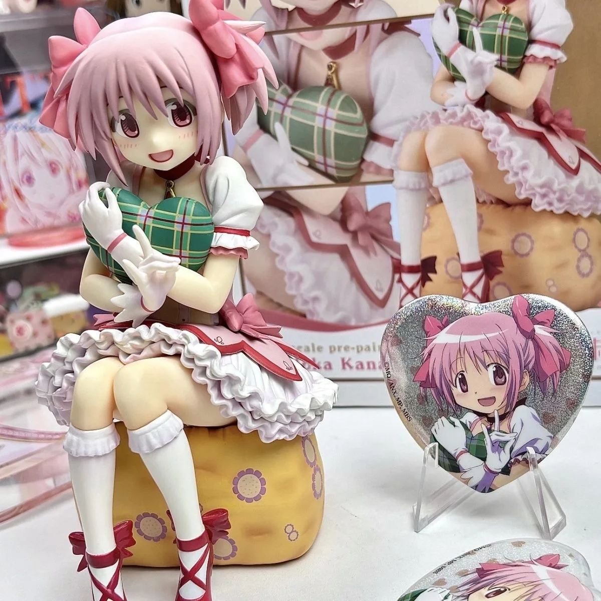 PMMM Magical Girl Anime Magikano 14cm Puella Magi Madoka Magica Figur PVC Modell Puppe Desktop Dekoration Actionfigur Spielzeug