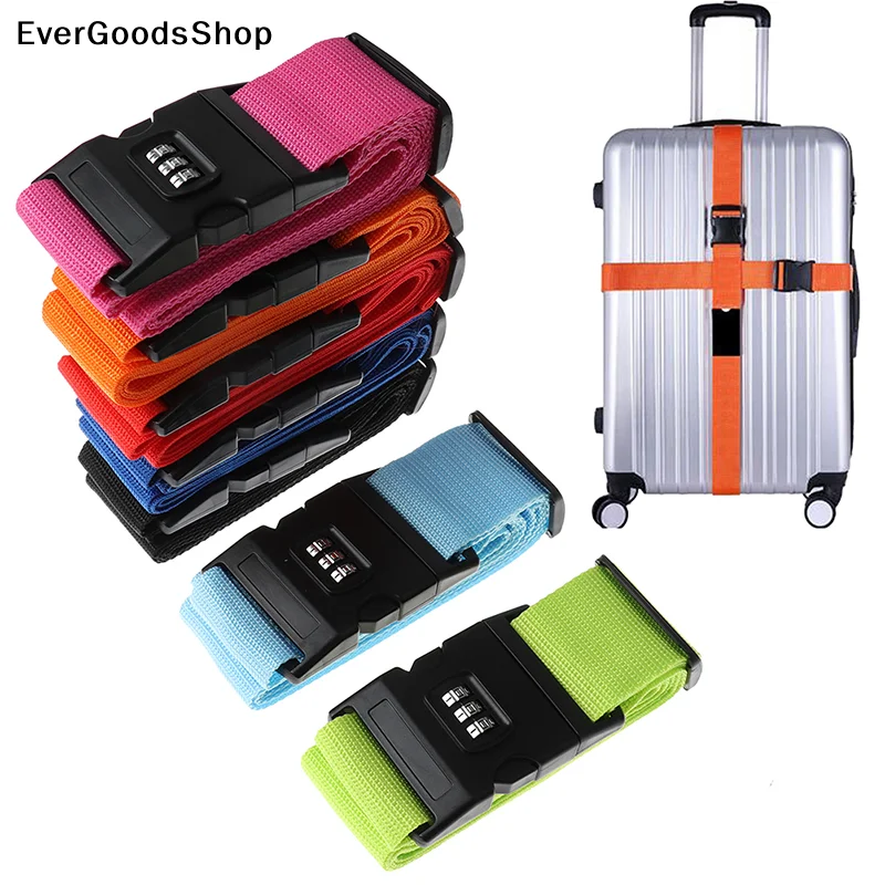 New 1Pc Travel Luggage Suitcase Secure Lock Durable Nylon Packing Strap Belt