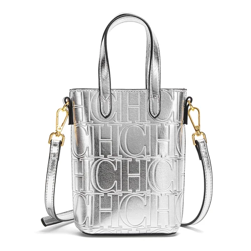 Imagen 2 del producto CHCH Bolso para teléfono para mujer 2025 Nuevo bolso cruzado negro de textura simple para mujer