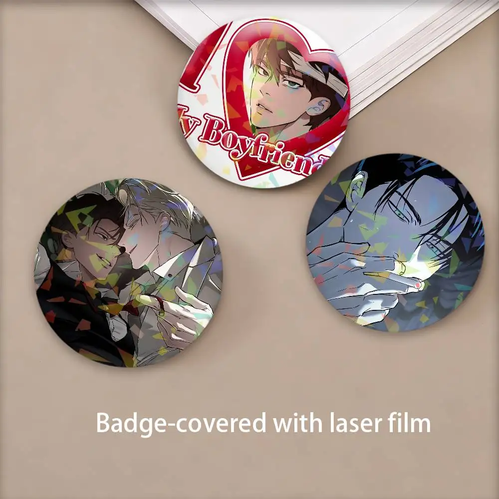 لطيف مانغا Codename Anastasia شارة مخصصة الخاصة صفيح دبابيس الليزر الرسم دبابيس ملحق هدايا للبنين بنات #1