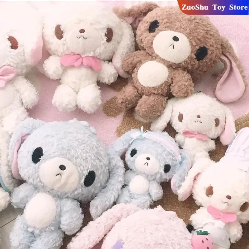 Kawaii Sugarbunnies 마스코트 플러시 키 체인 Shirousa Kurousa 귀여운 달콤한 열쇠 고리 체인 열쇠 고리 열쇠 고리 가방 펜던트 장난감 인형