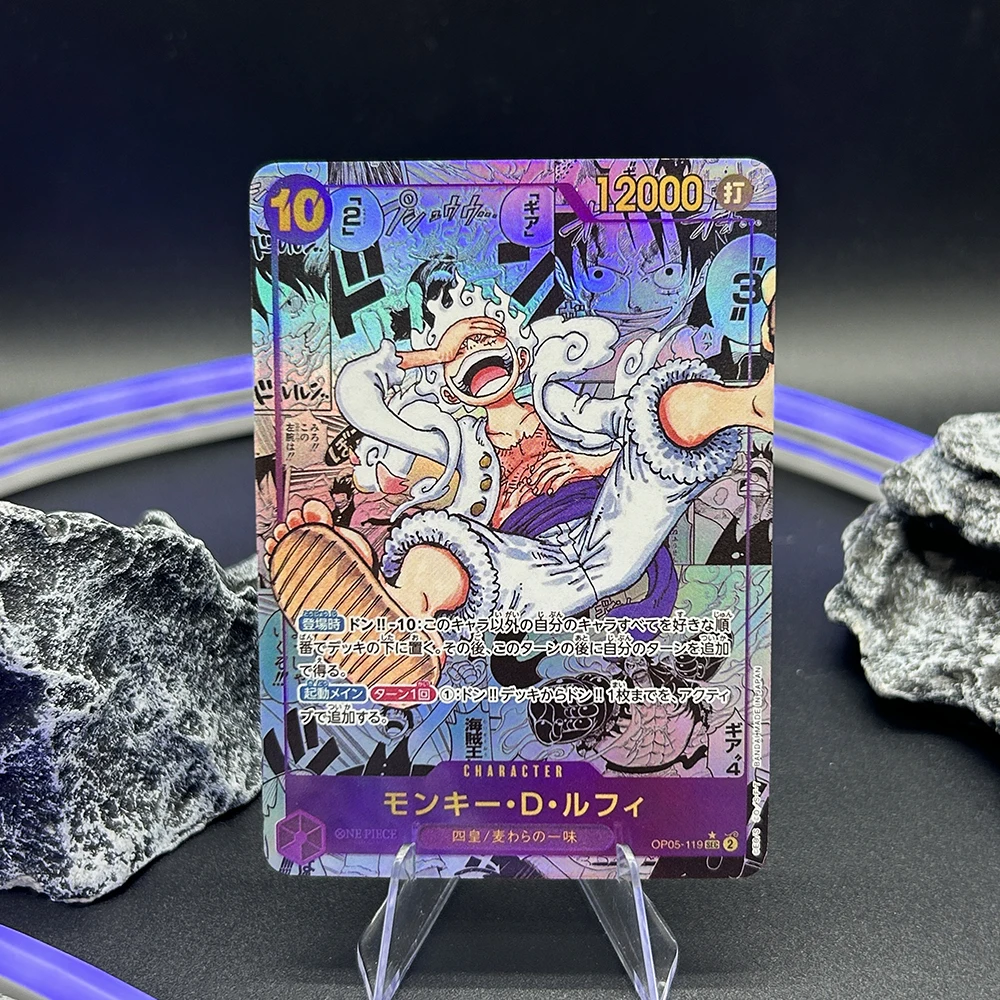 

OPCG 1Pcs Monkey D. Luffy Refraction Color Collection Card Diy Self Made Single Card Classic Game Anime Card Toy Birthday Gifts