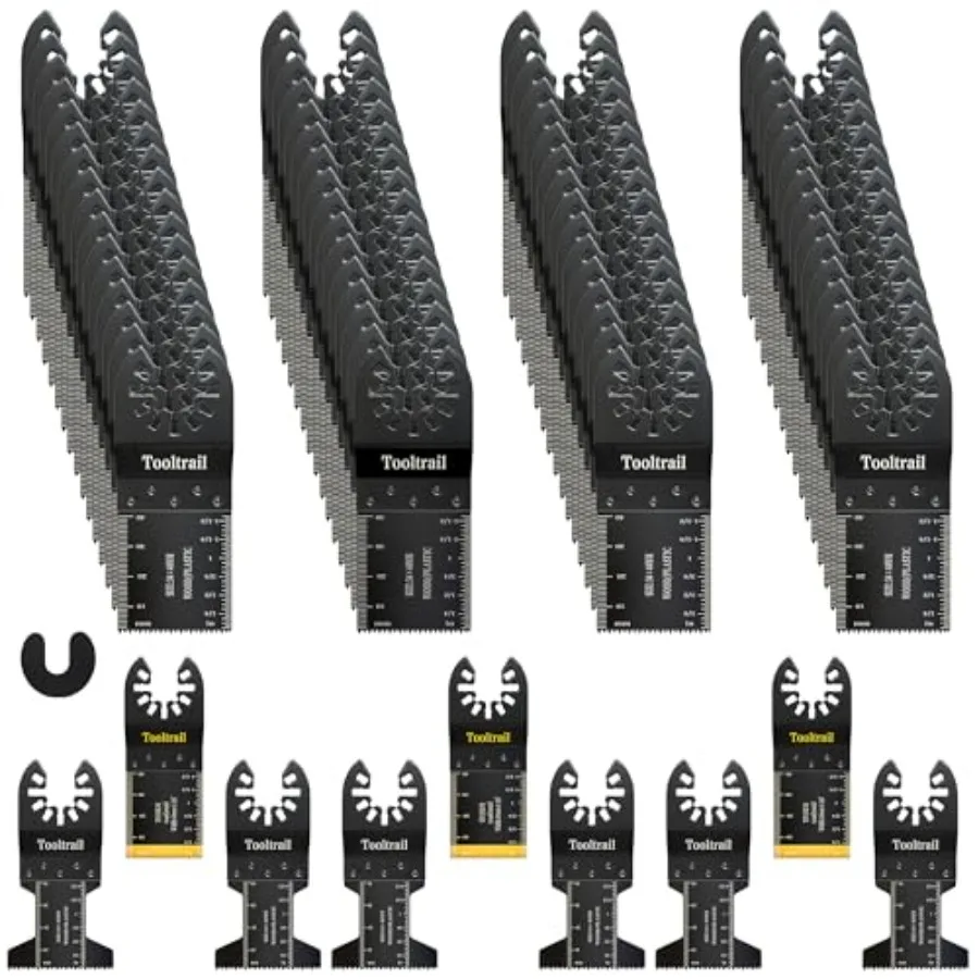 

PCS Oscillating Tool BladesUniversal Titanium Oscillating Saw Blades for Wood Plastic and Metal Multi Tool Blades Kits Fit Dewa