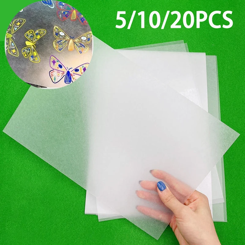 5/10PCS Heat Shrink Plastic Sheets Shrinky Art Film Paper Sheet DIY Keychain Ornaments Creative Craft Embellishment Scrapbooking