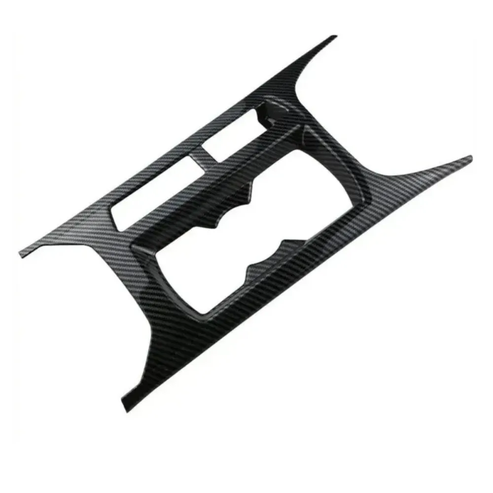 

2017-2023 1pcs for T-ROC Carbon Fiber and Silver Car Interior Front Console Water Cup Holder Decorative Trim ABS
