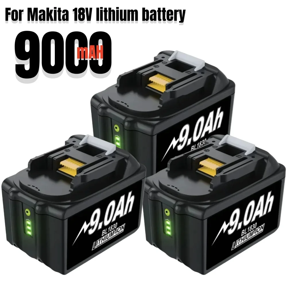 Lithium Ion Battery 18V 9000 Mah Etg Makita BL1815, BL1820, BL1830, BL1840, BL1850, BL1860