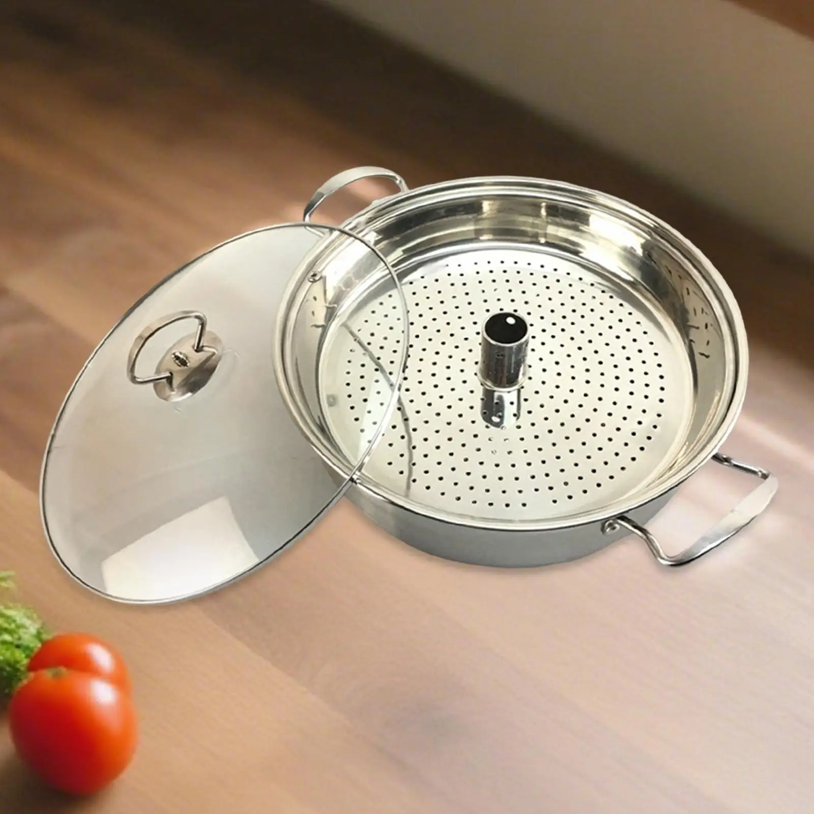 

Steam Pot Stainless Steel with Handles Sauce Pot for Tamales Crawfish Crab Lobster Vegetable Dumpling Stock Sauce Food Cooking