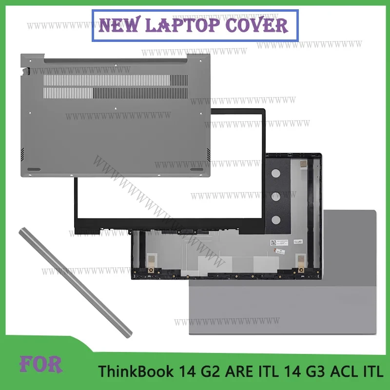 Nuevo para ThinkBook 14 G2 ARE ITL 14 G3 ACL: Cubierta trasera de la pantalla LCD, cubierta superior, cubierta trasera, bisel frontal, cubierta inferior, cubierta superior