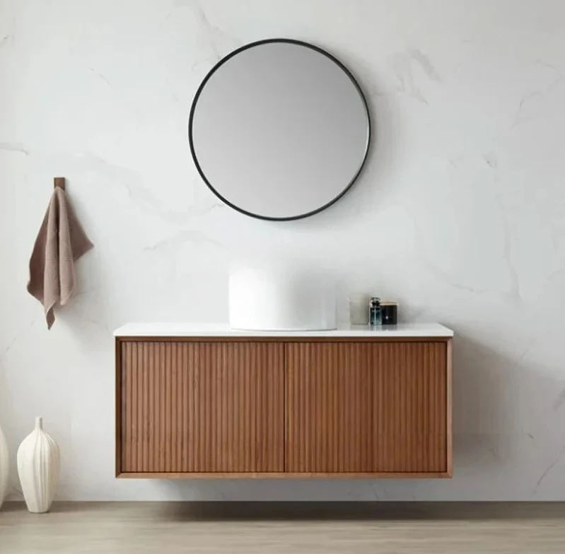 

Экспортный туалет Шкаф для ванной комнаты из массива дерева Дубовый умывальник Умывальник Умывальник Стойка Шкаф для ванной комнаты Подвесной шкаф