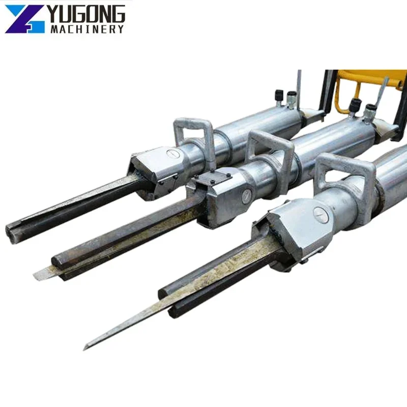 

YG Hydraulic Rock Concrete Splitters Stone Tile Splitting Breaking Equipment Pneumatic Cylinder Hydraulic Wedge Rock Splitter