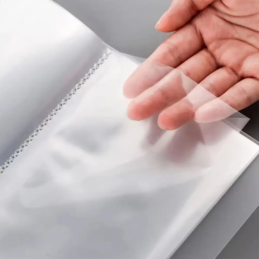 Waterproof A6 Information Booklet With 40 Pockets Transparent Clear Photo Storage Album Large Capacity