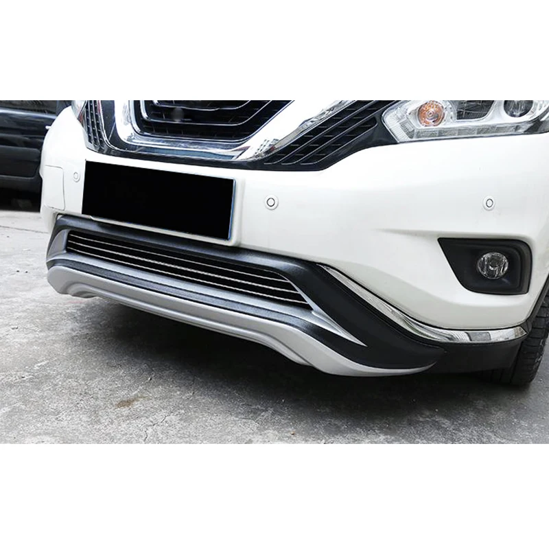 For Nissan Murano Front Bumper Lip Body Kit Spoiler Diffuser Deflector 2015-2023 High Quality Sports Modification Accessory