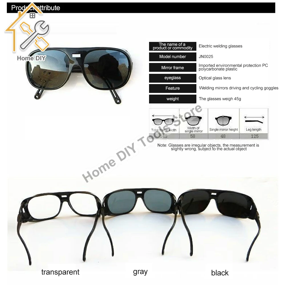 209 Welding Welder Glasses Gas Argon Arc Welding Protective Glasses Safety Working Protective Equipment Eyes Protector