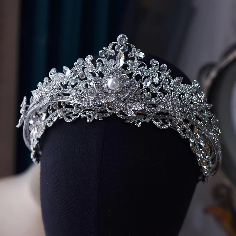 

Cute CZ Zircon Crystals Wedding Tiaras Headpices Sparkling Bridal Headbands Brides Hair Accessories Evening Head Wear