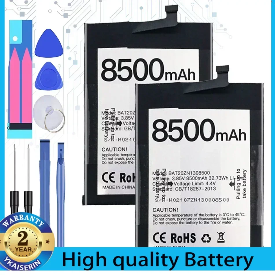 Replacement Battery for Doogee S86 , S86 Pro , S86Pro, BAT20ZN1308500 , 8500mAh Mobile Phone Batteries Warranty + Track Code