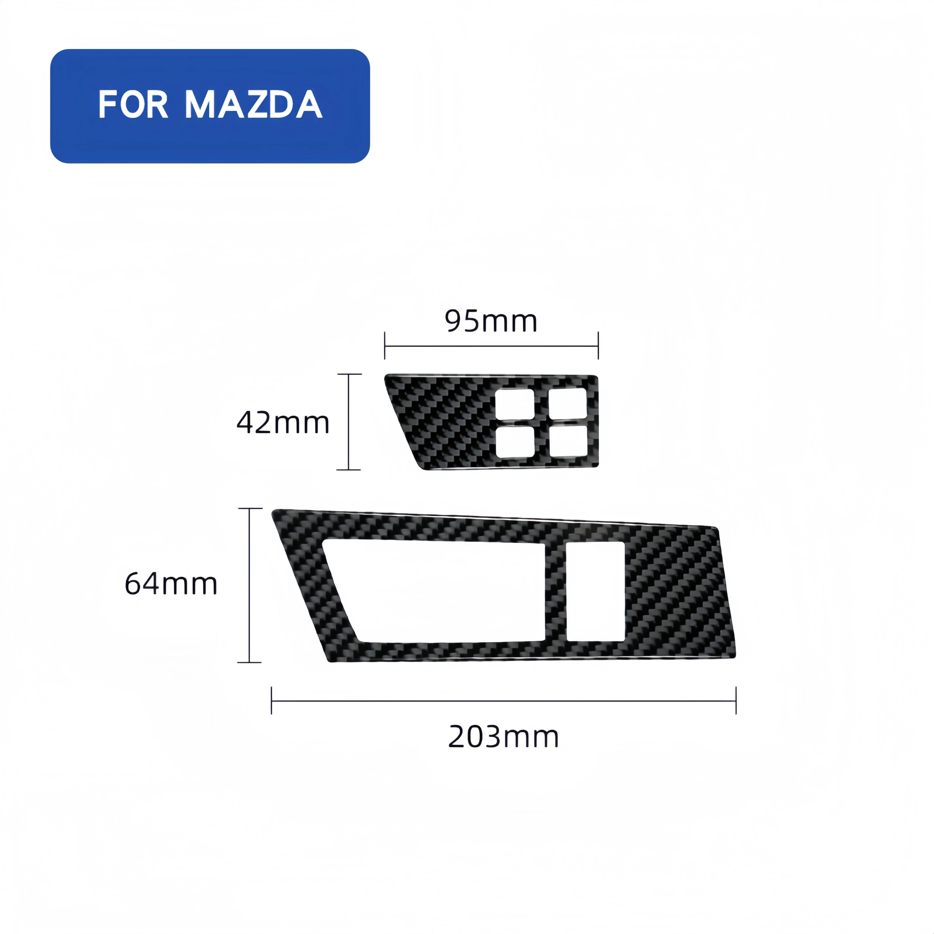 Carbon Fiber Car Interior Headlight Switch Panel Trim Cover Decorative Sticker For Mazda 3 Axela 2010-2013 Accesorios Para Auto
