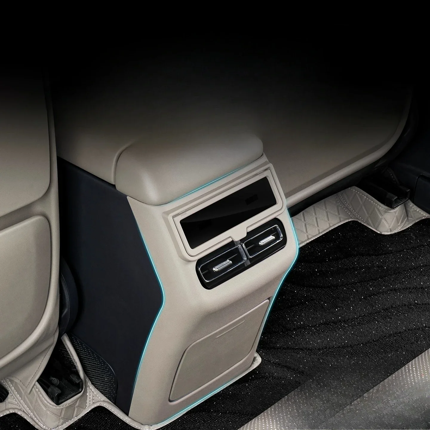 Rear Armrest Anti Kick Plate Cover ABS Anti-scratch Protective Cover Interior Trim Accessories For VOYAH FREE+/Courage 2025 2026
