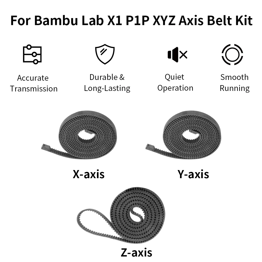 3D-Zahnriemen für Bambu Lab X1 X1S P1P P1S Synchronriemen aus Glasfaser-Gummi X Y Z Achse 6mm/10mm Breite Riemen 3D-Drucker Teile