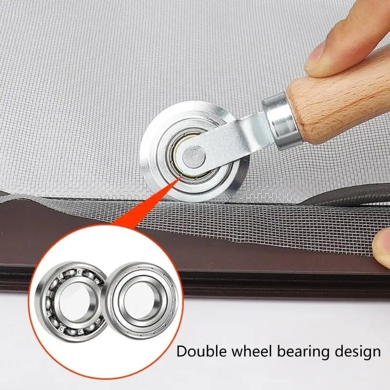 Herramienta reparación pantalla 652F, herramienta enrollable pantalla ventana 4 piezas, herramienta rodillo