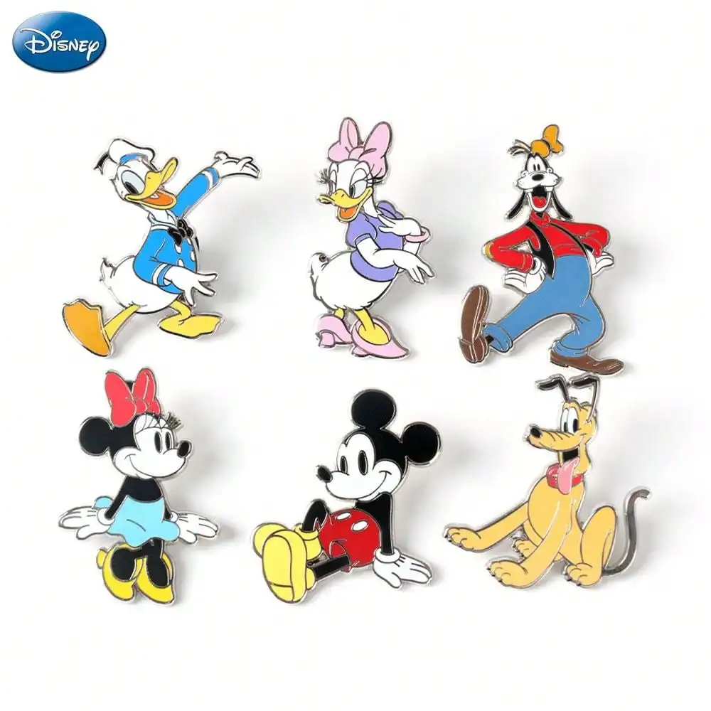 

1PC Disney Series Enamel Pins Cute Cartoon Button Pins Decorative Badges Clothes Bag Backpack Hats Band Women's Brooches Collect