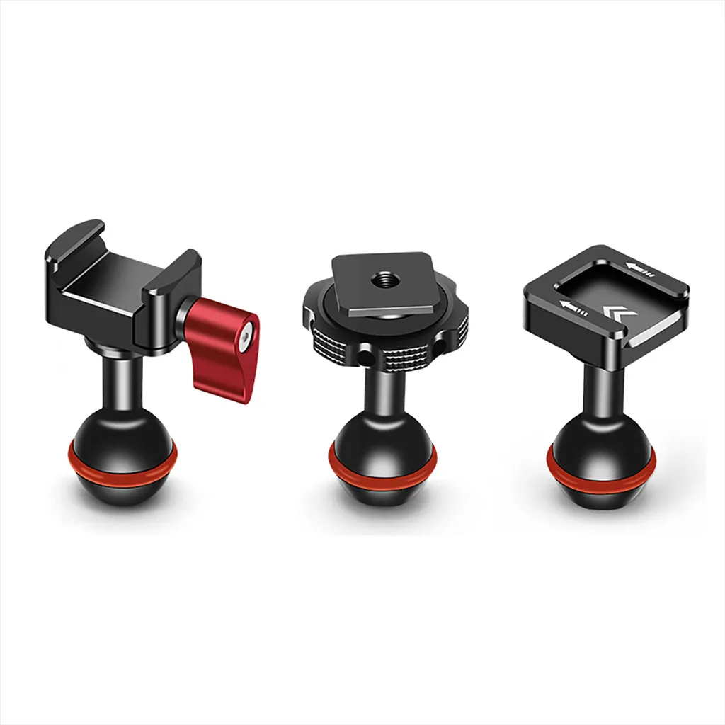 Quick Release Hot Shoe Cold Shoe Mount Multifunctional Magic Arm NATO Rail Clamp with Ball Head for Camera Cage DSLR Accessories