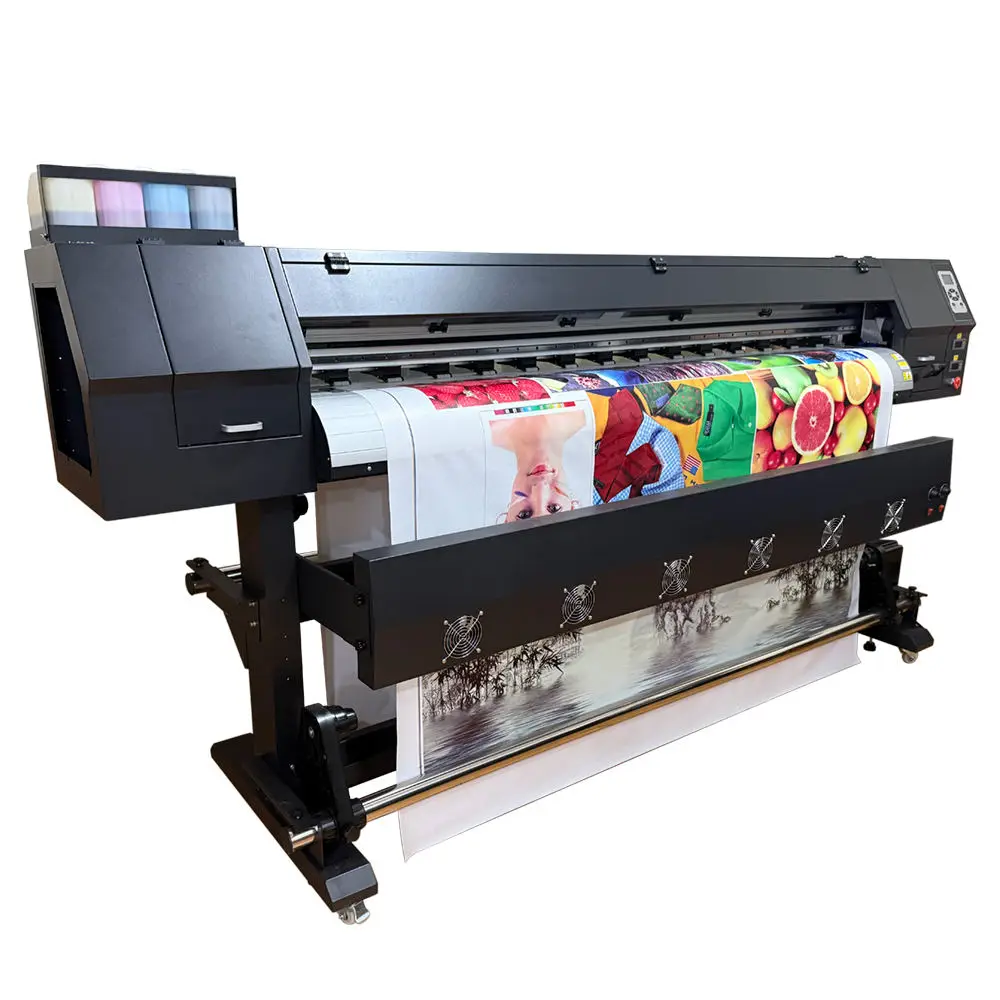 New ECOUVjet 6m 5ft Large Format Eco Solvent Printer XP600 I3200 Banner Vinyl PVC Sticker Wallpaper