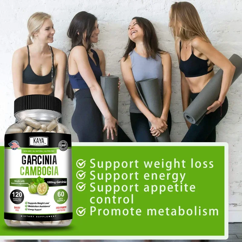 Garcinia Cambogia Extract Weight Loss Capsules for Unisex Support Weight Loss and Fat Burning, Cleansing, and Detoxification