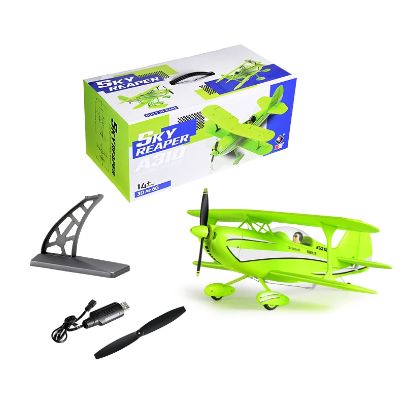 WLtoys A310 RC avión planeador 2,4G 4CH Motor sin escobillas alas duales avión con control remoto 3D/6G EPP RC modelo juguetes para regalo de chico