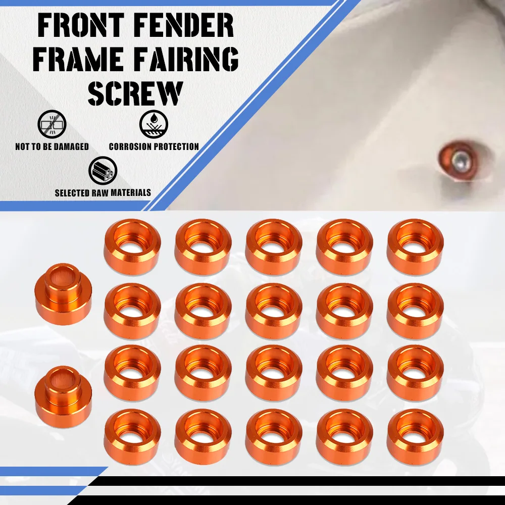 

22PCS Front Fender Frame Fairing Bolts For 990 ADVENTURE /S/R ADV S R 2006-2013 Motorcycle Accessory Windscreen Washer M6 Screws