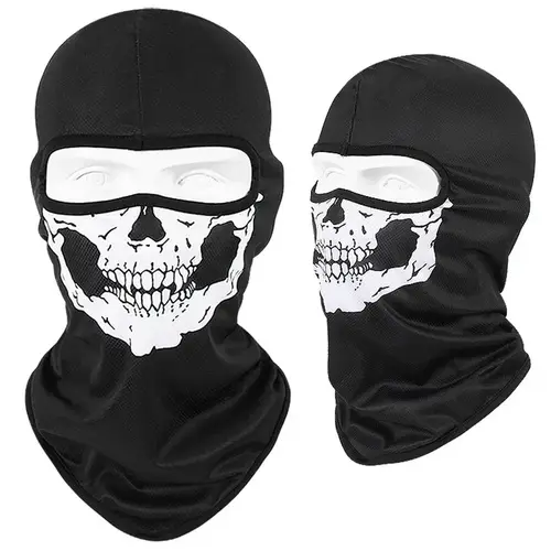3D Skull Mask Balaclava Cap Breathable Motorcycle Riding Full Face Scarf Outdoor Men Head Cover Cycling Headgear Neck Gaiter Hat - Image 14