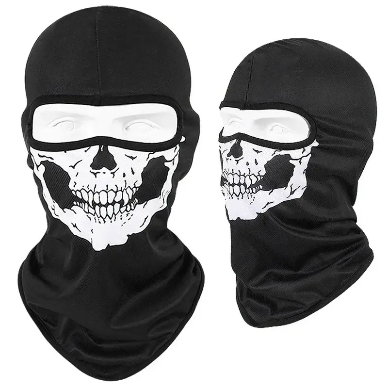 3D Skull Mask Balaclava Cap Breathable Motorcycle Riding Full Face Scarf Outdoor Men Head Cover Cycling Headgear Neck Gaiter Hat - Image 14