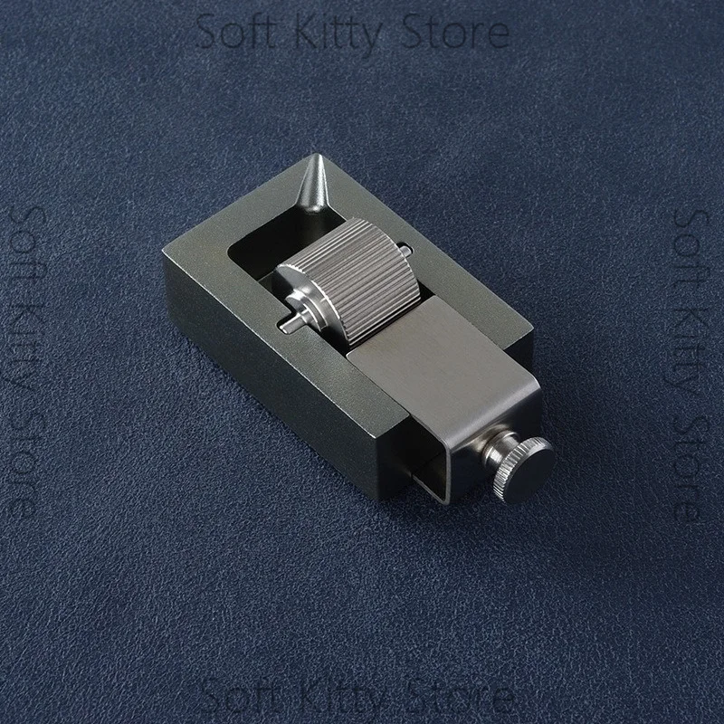 Side oil box, fuel-saving, easy to clean, stainless, thickness controllable, handmade DIY leather goods, leather tools 7032