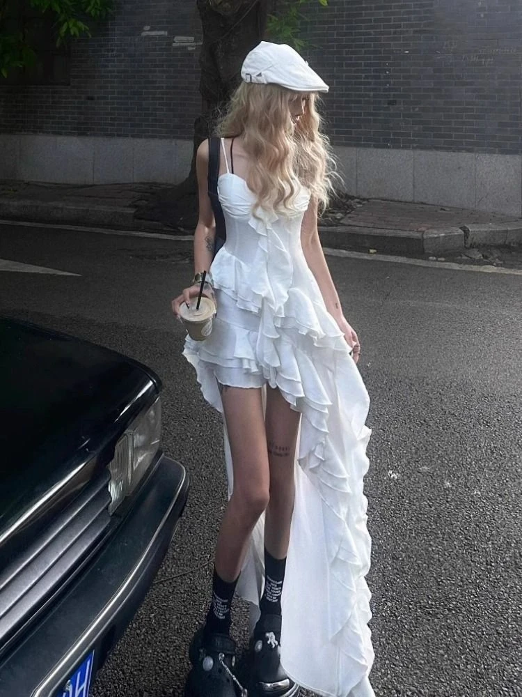 American Vintage Lace Strap Vest Women Summer Sleeveless T-shirts
