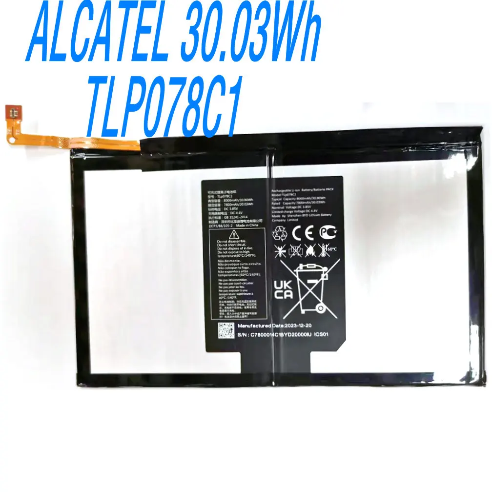 

3.85V 30.03Wh TLP078C1 Replacement Li-ion Battery For Alcatel TCL 1ICP3/88/105-2